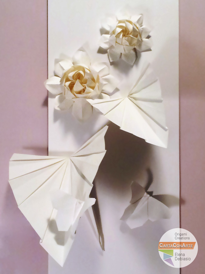 Fiori di loto e farfalle