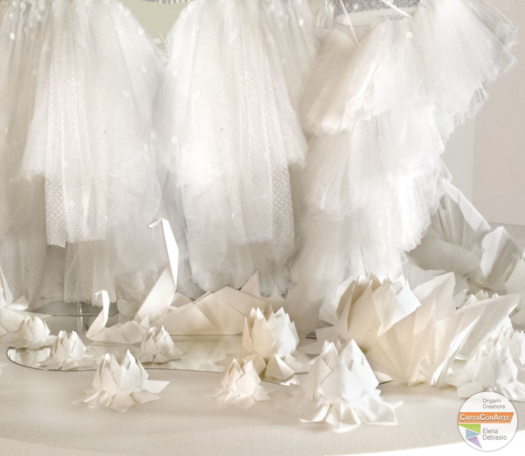 Allestimento lago dei cigni