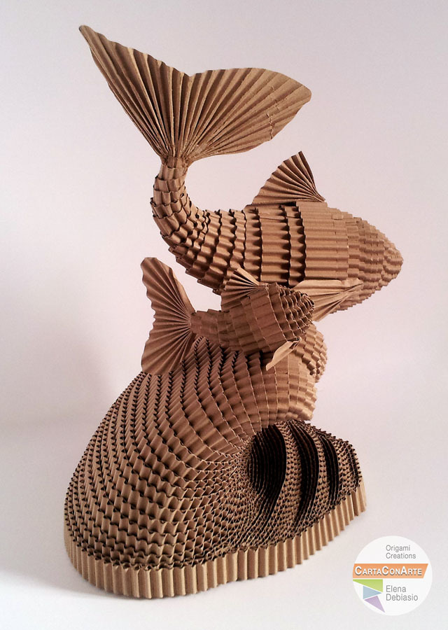 Due pesci sulla cresta dell'onda