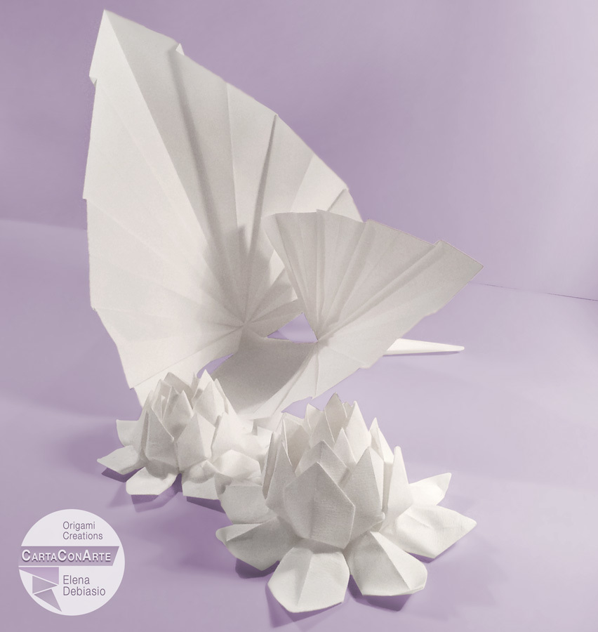 Fiori e foglie di loto