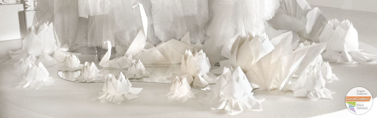 Allestimento lago dei cigni