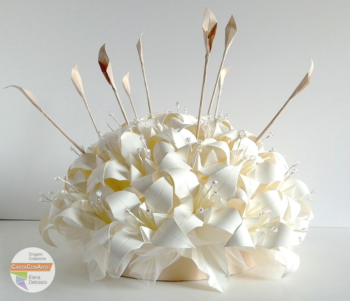 Centrotavola 2 diametro 45cm , altezza 40 cm