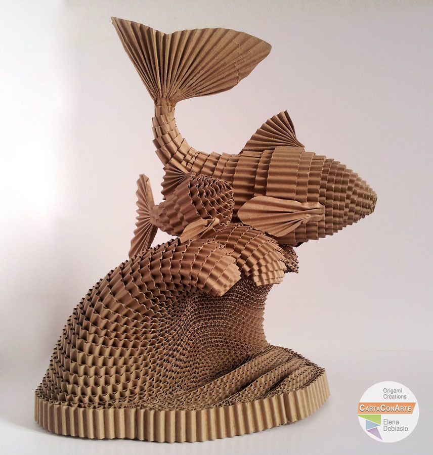 Due pesci sulla cresta dell'onda